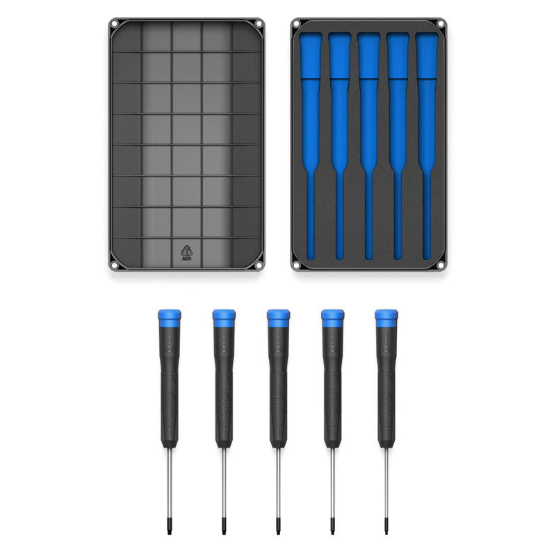 Baksiden av iFixit Pro Tech skrutrekkersett T-Security