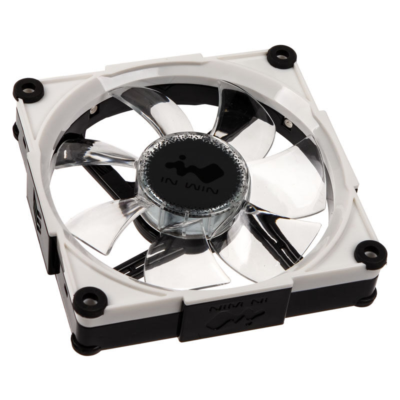 IN WIN Aurora RGB vifte 120 mm 3-pakning svart/hvit bakside