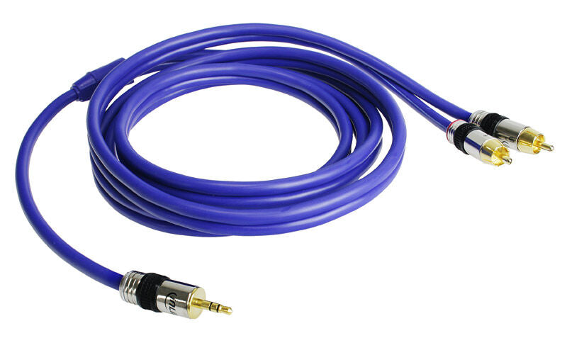 InLine 2x RCA til 3,5 mm jack audiokabel 2 m bakside