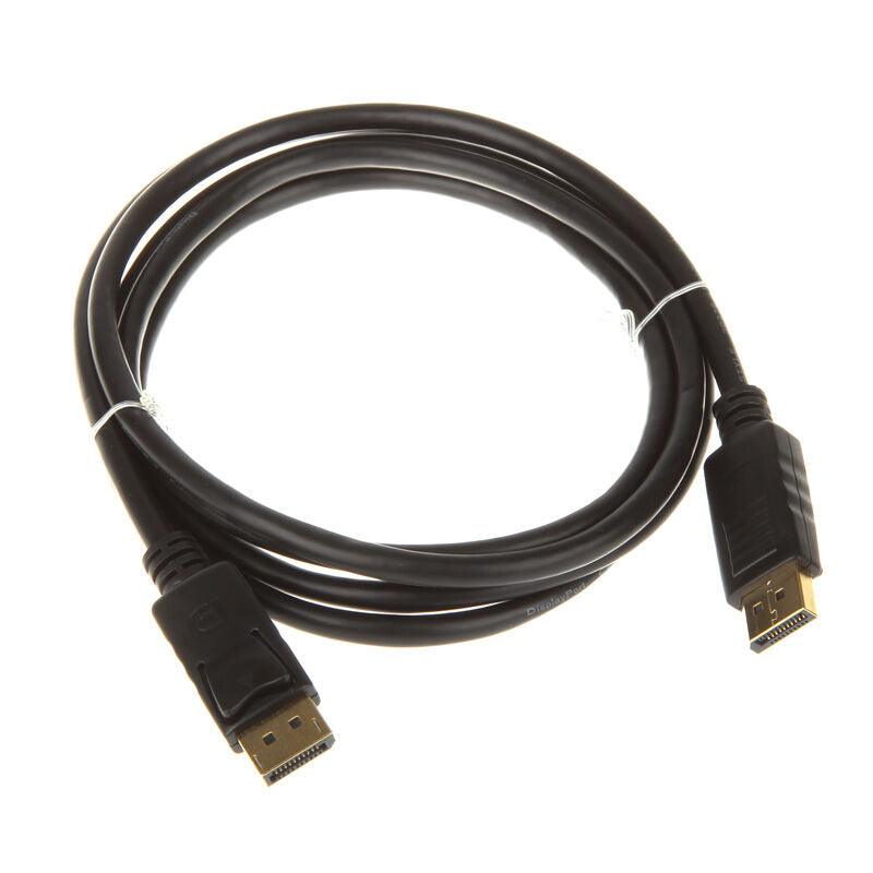 InLine 4K DisplayPort kabel 2 m svart bakside