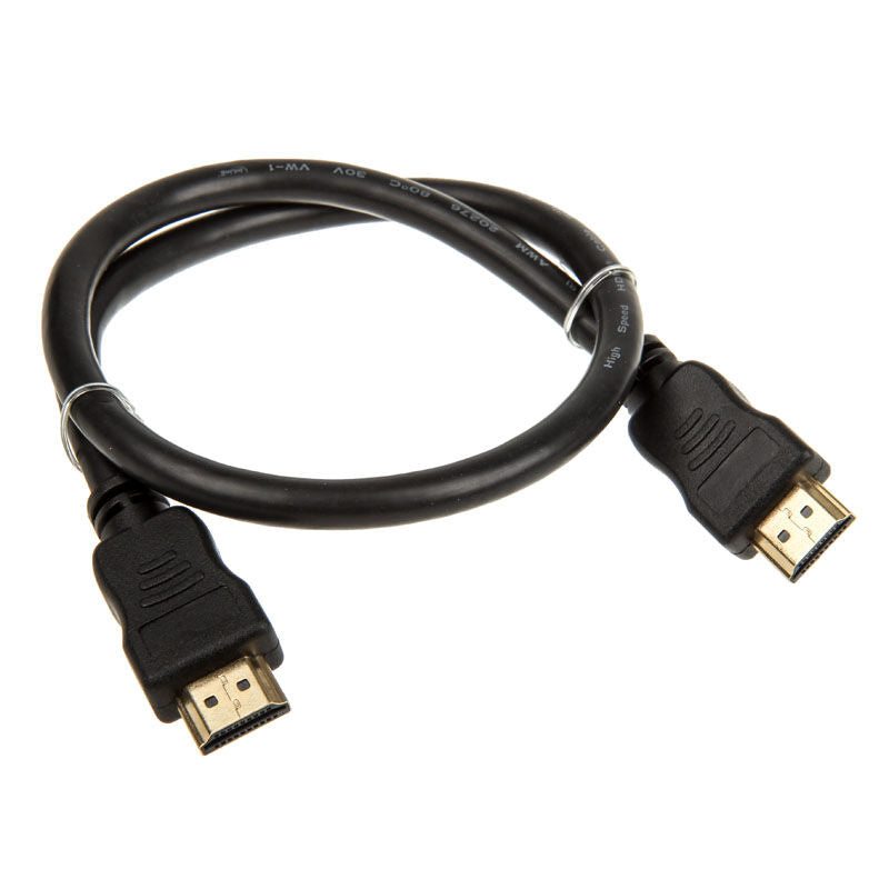 InLine 4K UHD HDMI-kabel HDMI 2.0 svart 0,5 m bakside