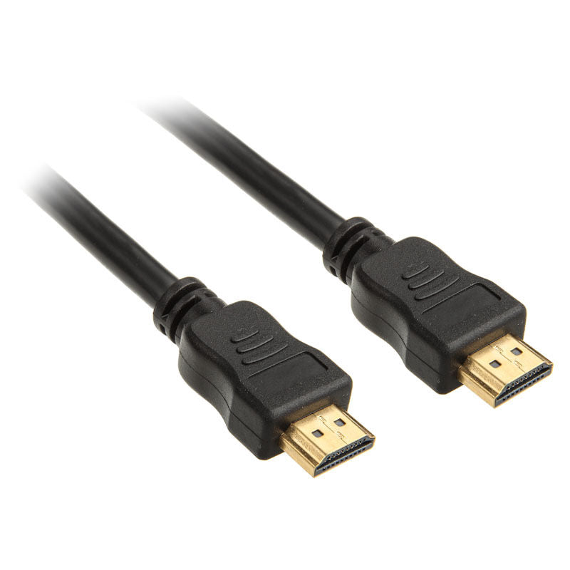 InLine 4K UHD HDMI-kabel svart 2 m forfra