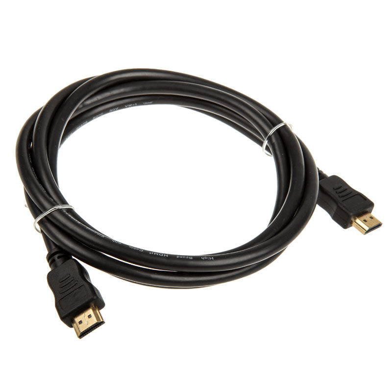InLine 4K UHD HDMI-kabel svart 2 m nærbilde av kontakt