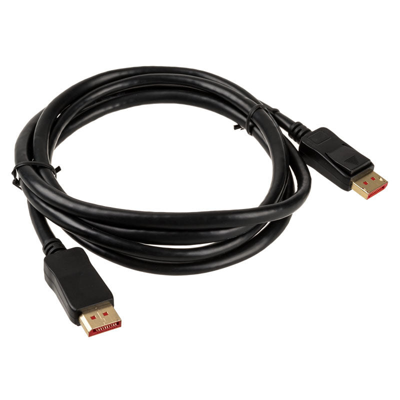 InLine 8K DisplayPort 1.4 kabel svart 2 m bakside