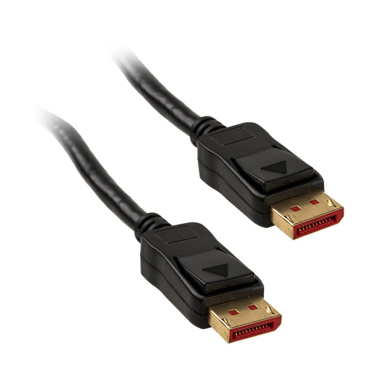 InLine 8K DisplayPort 1.4 kabel svart 3 m forfra