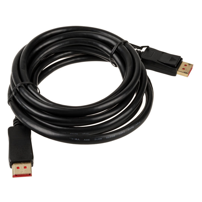 InLine 8K DisplayPort 1.4 kabel svart 3 m bakside
