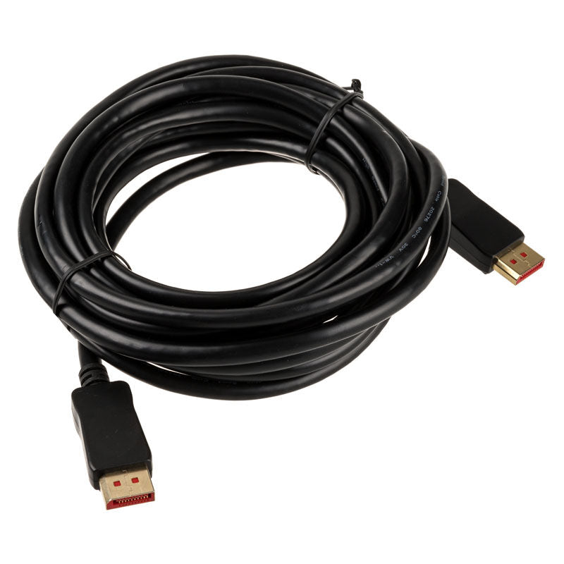 InLine 8K DisplayPort 1.4 kabel svart 5 m bakside