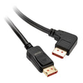 InLine 8K DisplayPort 1.4 kabel vinklet høyre svart 5 m forfra