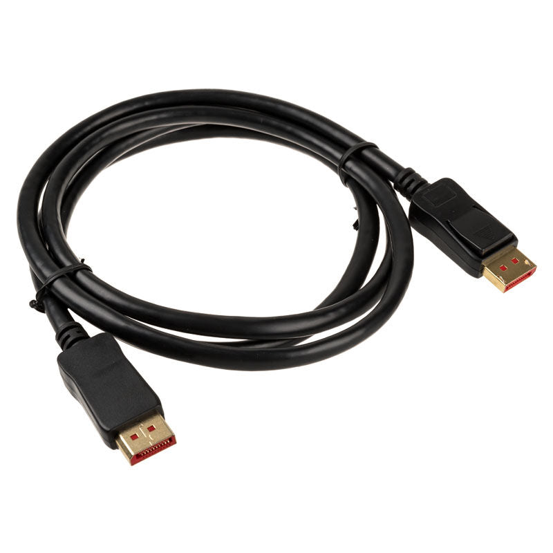 InLine 8K DisplayPort kabel DP 1.4 svart 1,5 m bakside