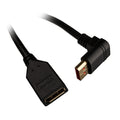 InLine DisplayPort 1.4 adapterkabel 8K vinklet forside
