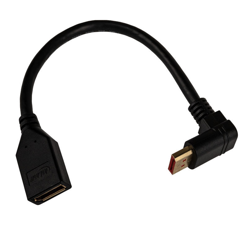 InLine DisplayPort 1.4 adapterkabel 8K vinklet bakside
