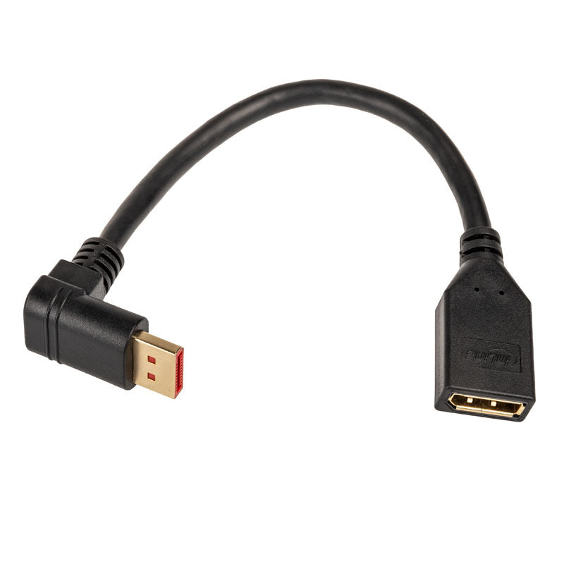 InLine DisplayPort 1.4 adapterkabel 8K vinklet ned bakside
