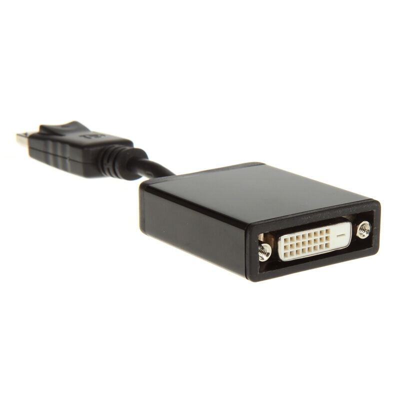 InLine DisplayPort til DVI-D adapter svart detalj av kontakter
