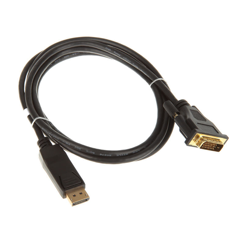 InLine DisplayPort til DVI-D konverterkabel 2 m svart bakside