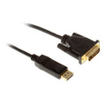 InLine DisplayPort til DVI konverterkabel svart 1 m forfra