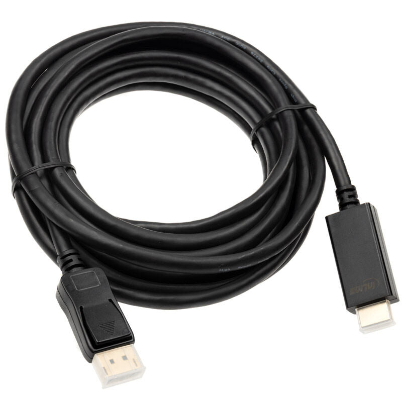 InLine DisplayPort til HDMI konverterkabel 4K/60Hz svart 5 m bakside