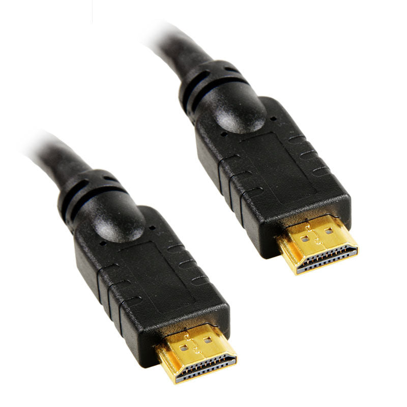 InLine HDMI-kabel High Speed med Ethernet svart 2 m forfra