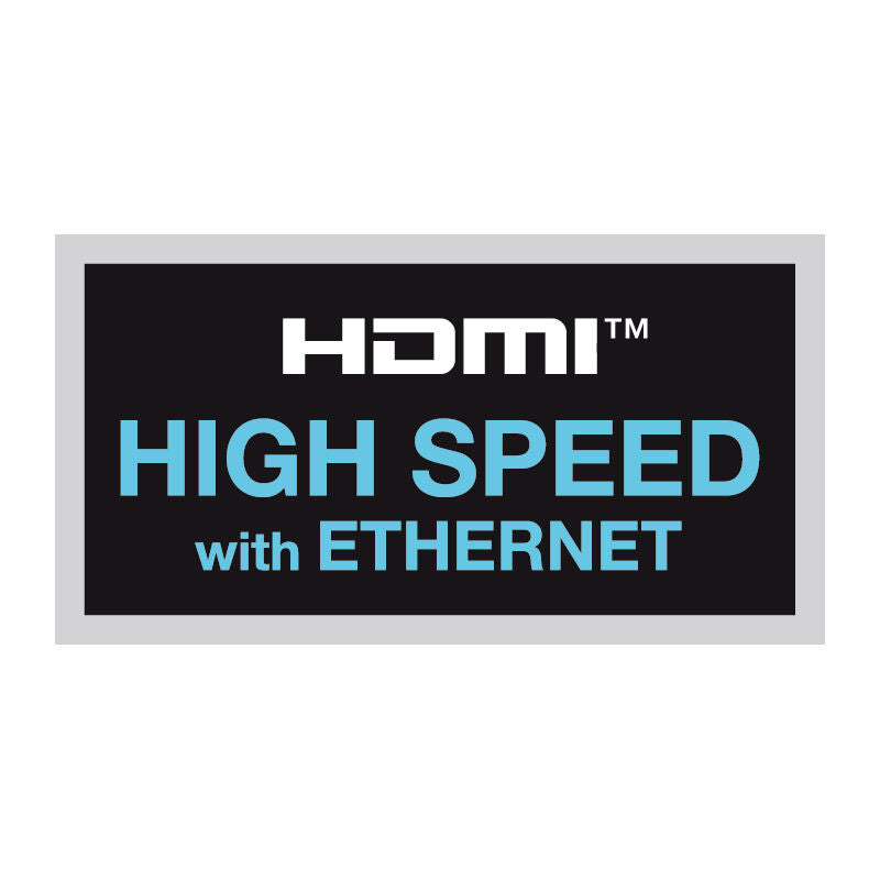 InLine HDMI-kabel High Speed med Ethernet svart 2 m montert