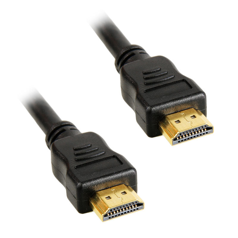 InLine HDMI-kabel High Speed med Ethernet svart 5 m forfra