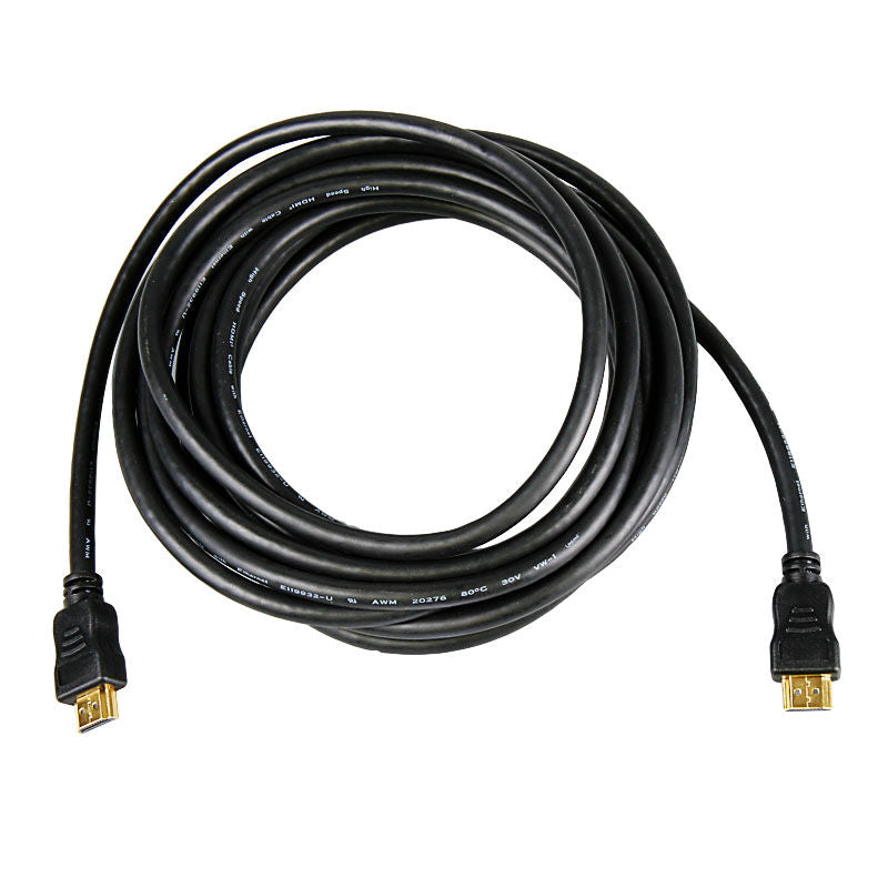 InLine HDMI-kabel High Speed med Ethernet svart 5 m bakside