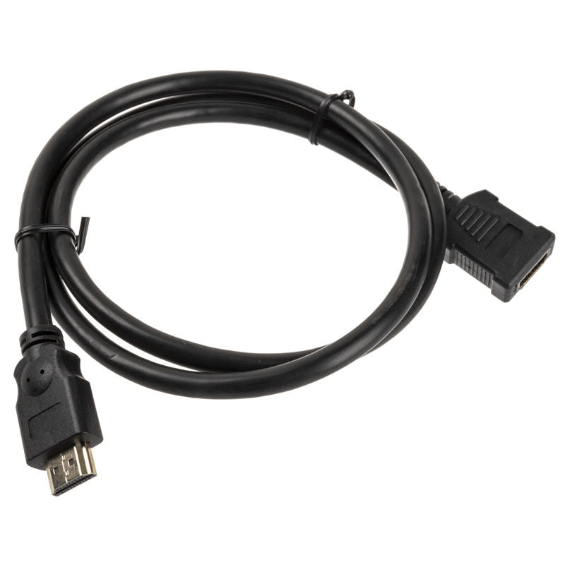 InLine HDMI skjøtekabel hann/hunn svart 1 m bakside