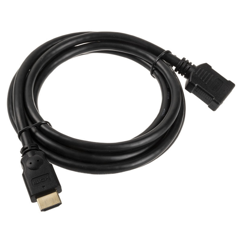 InLine HDMI-skjøtekabel hann/hunn 2 m svart bakside