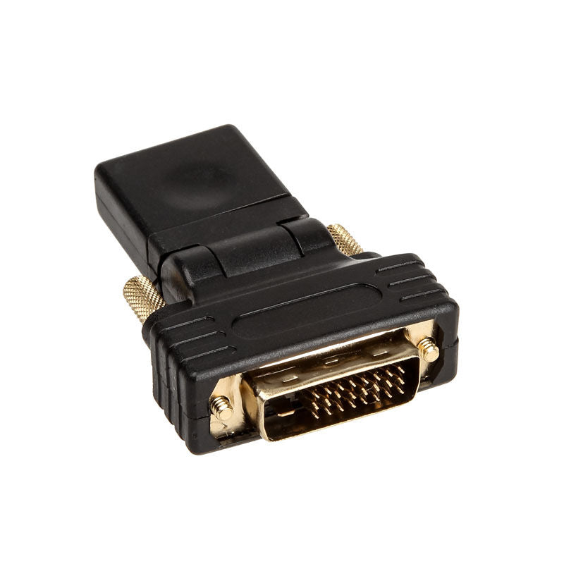 InLine HDMI til DVI adapter fleksibel vinkel svart bakside
