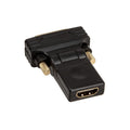 InLine HDMI til DVI adapter fleksibel vinkel svart forfra