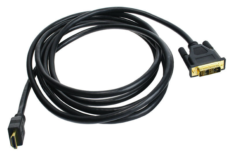 InLine HDMI til DVI adapterkabel High Speed svart 3 m bakside