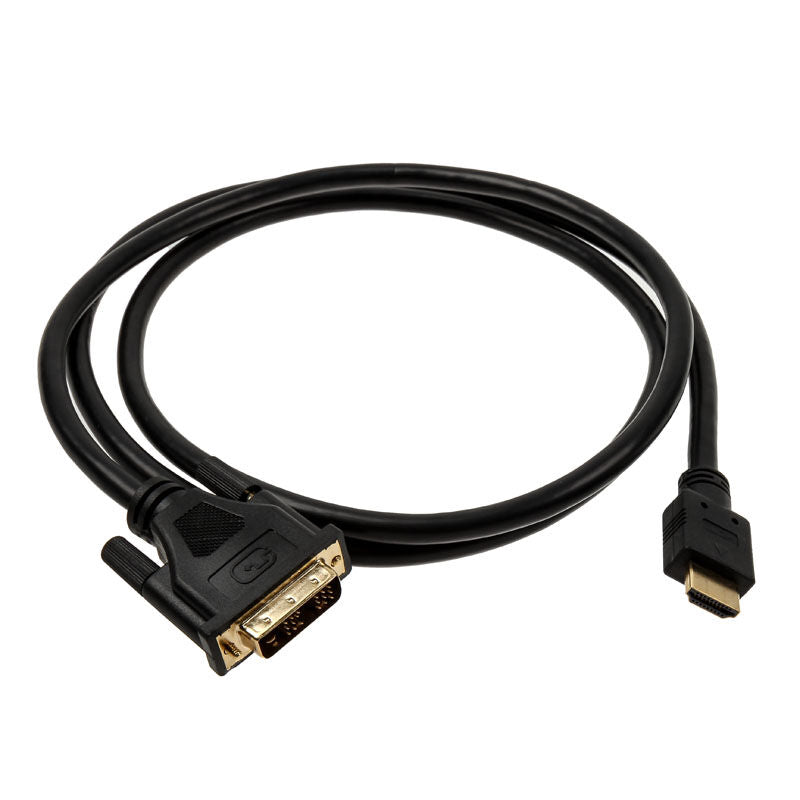 Bakside av InLine HDMI til DVI adapterkabel High Speed svart 1,5 m