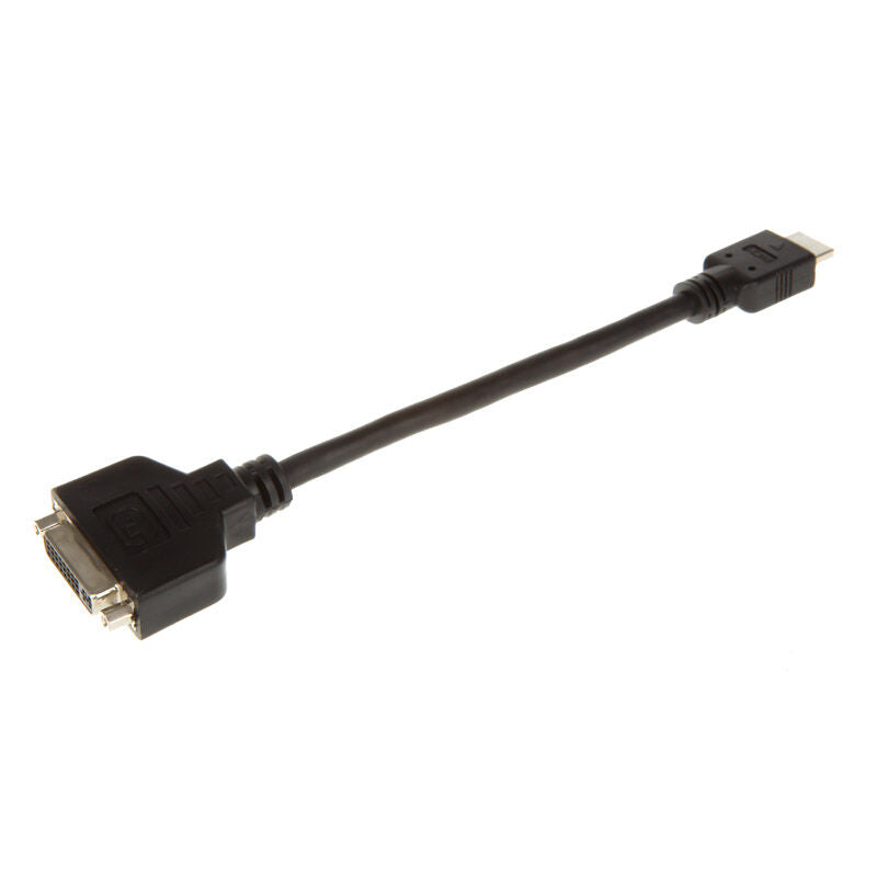InLine HDMI til DVI hunnkontakt adapterkabel 0,2 m svart detalj