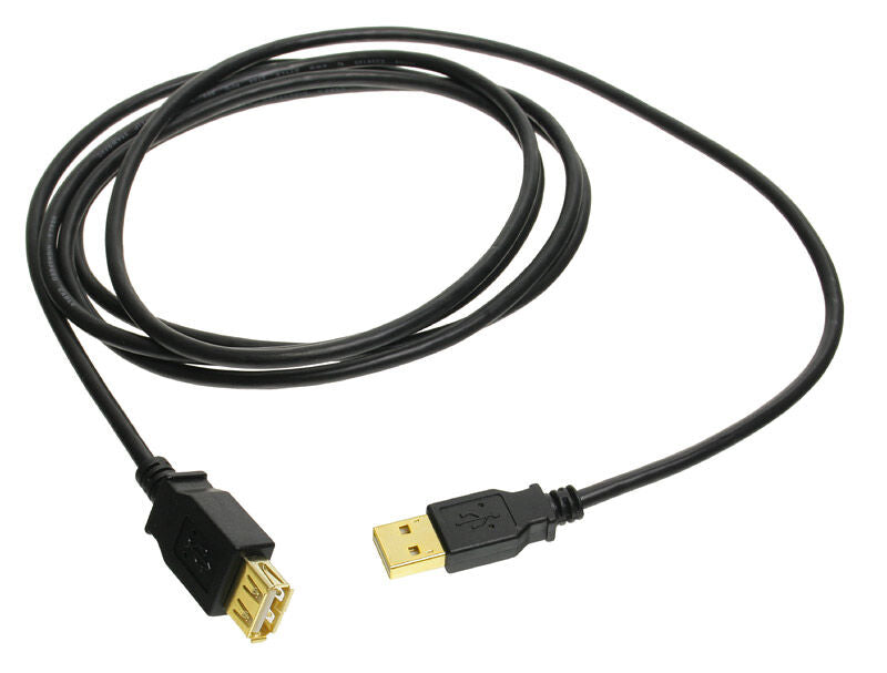 InLine USB 2.0 skjøtekabel gullbelagte kontakter 2 m bakside