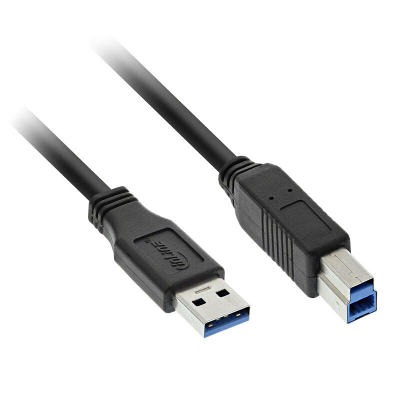 InLine USB 3.0 kabel A til Micro-B svart 5 m forfra