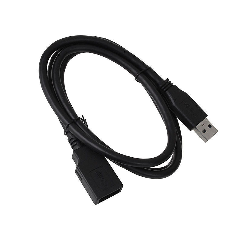 InLine USB 3.0 skjøtekabel USB-A 1 m svart bakside