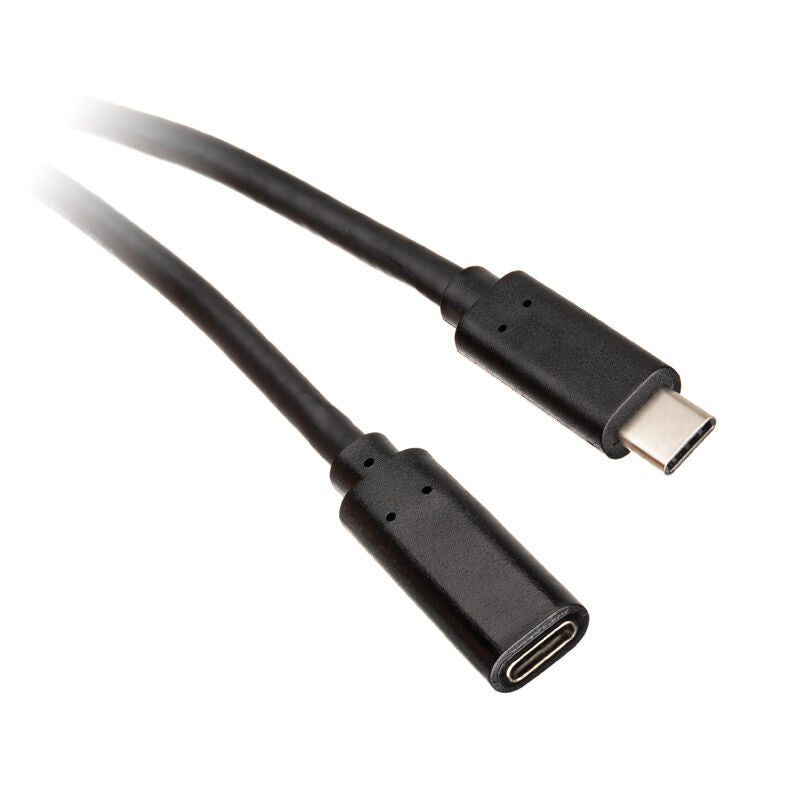InLine USB 3.2 Gen 2 skjøtekabel USB-C svart 2 m forfra