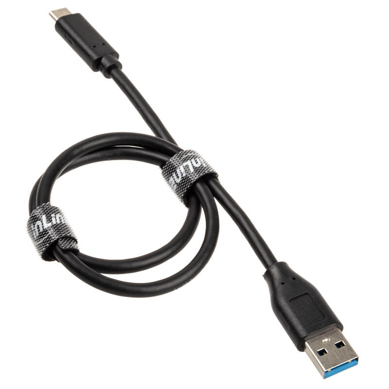 InLine USB 3.2 Gen.2 kabel USB-C til USB-A svart 0,5 m bakside