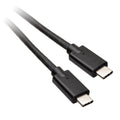InLine USB 3.2 Gen.2 kabel USB-C til USB-C svart 2 m forfra