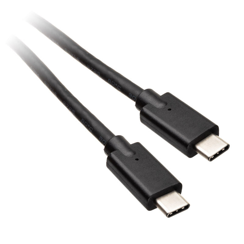 InLine USB 3.2 Gen.2 kabel USB-C til USB-C svart 2 m forfra