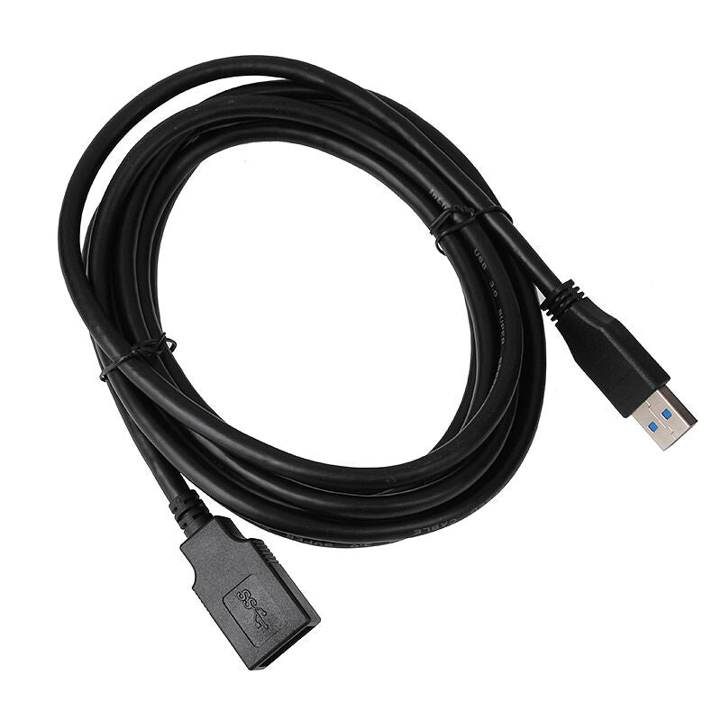 InLine USB 3.0 skjøtekabel USB-A han til hun svart 3 m bakside