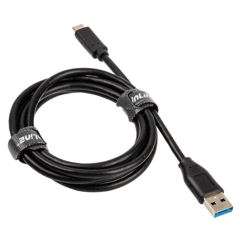 InLine USB 3.2 Gen.2 kabel USB-C til USB-A svart 1,5 m bakside