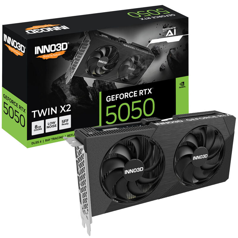 INNO3D GeForce RTX 5050 Twin X2 grafikkort forfra