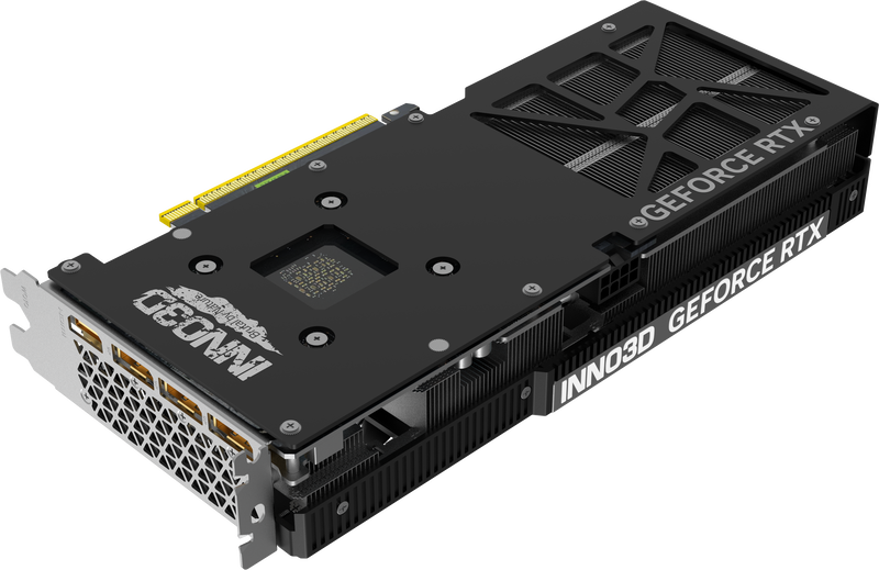 INNO3D GeForce RTX 5060 Ti Twin X2 grafikkort installert i gaming PC