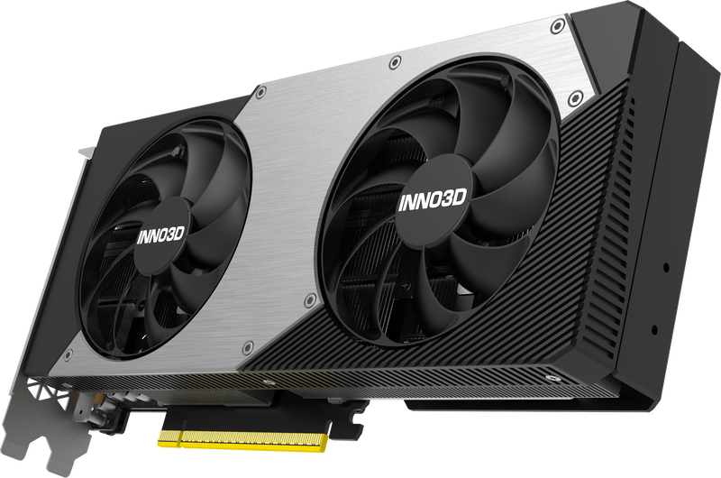 INNO3D GeForce RTX 5060 Ti Twin X2 grafikkort sideprofil