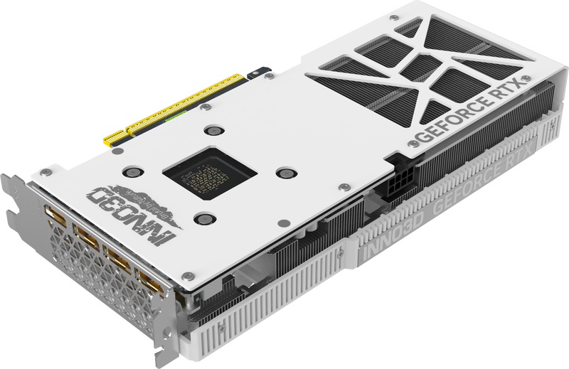 INNO3D GeForce RTX 5060 Ti Twin X2 OC White vifteblad nærbilde