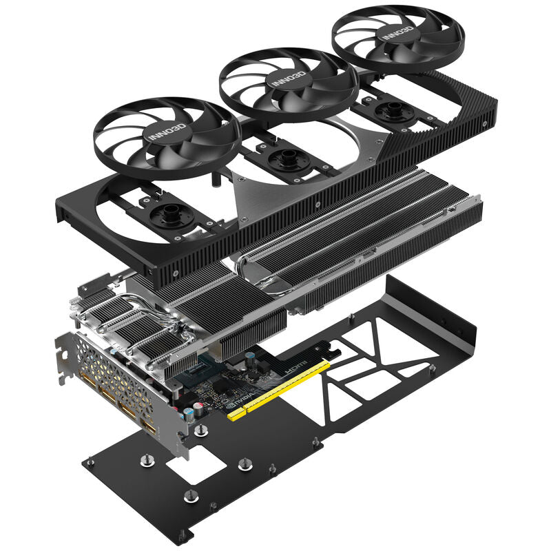 INNO3D GeForce RTX 5060 Ti X3 OC grafikkort i bruk med spill