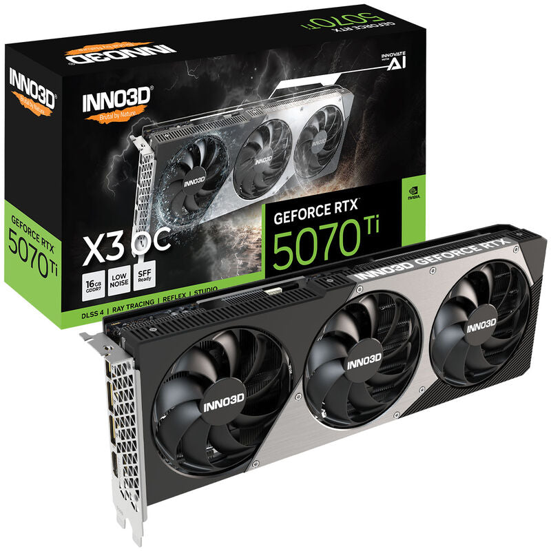 INNO3D GeForce RTX 5070 Ti X3 OC grafikkort forfra