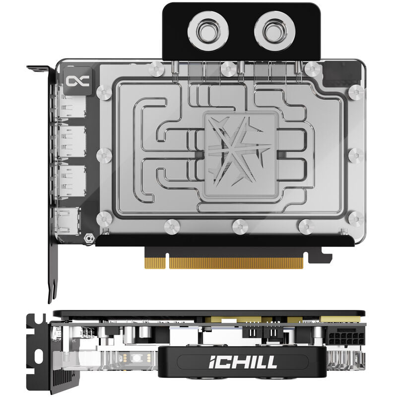 INNO3D GeForce RTX 5080 iChill Frostbite grafikkort bakside