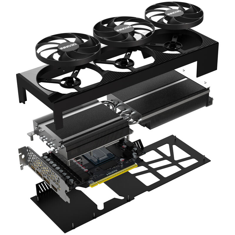 INNO3D GeForce RTX 5080 X3 OC grafikkort kjøleribbe