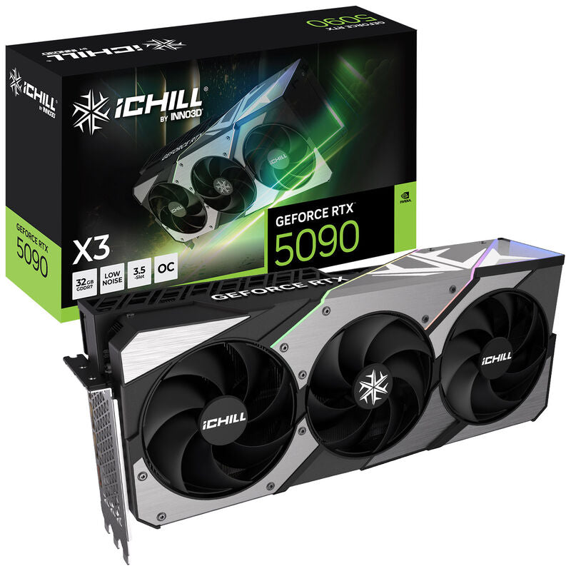 INNO3D GeForce RTX 5090 iChill X3 grafikkort forfra