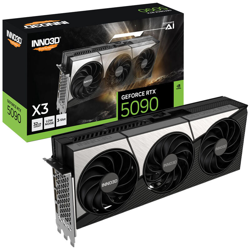 INNO3D GeForce RTX 5090 X3 grafikkort forfra